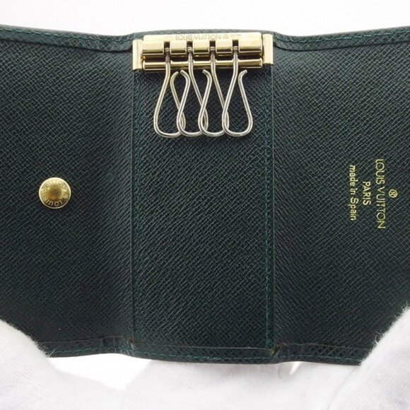 LOUIS VUITTON Key Case Taiga Taiga Leather Authentic Used - Picture 6 of 9
